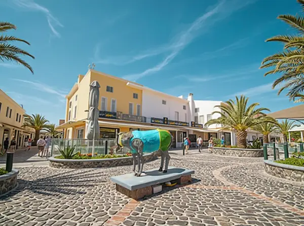 Fira Main Pedestrian Street / Caldera Promenade (Fira Town)