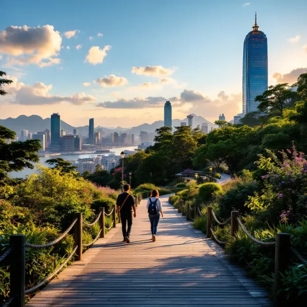 Morning walk at Hong Kong Park