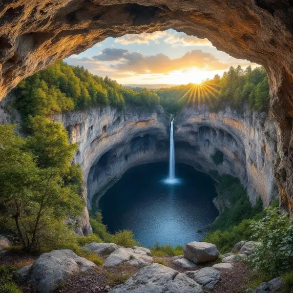 Moravian Karst & Macocha Abyss (Punkva Caves) - extensive cave system and deep sinkhole near Blansko