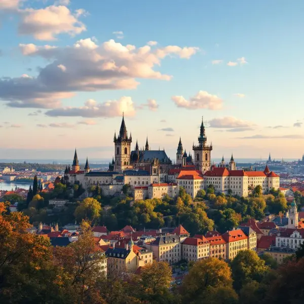 Prague Castle (Pražský hrad) - historic castle complex overlooking Prague