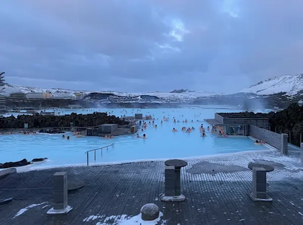 Blue Lagoon (Bláa Lónið) – famous geothermal spa near Grindavík (serves many Keflavík visitors)