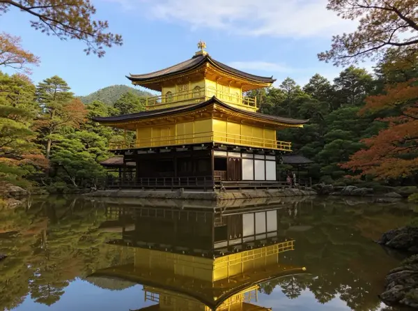Kinkaku-ji (金閣寺, Golden Pavilion) - iconic gold-leaf temple