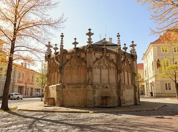 Stone Fountain (Kamenná kašna) in the historic centre