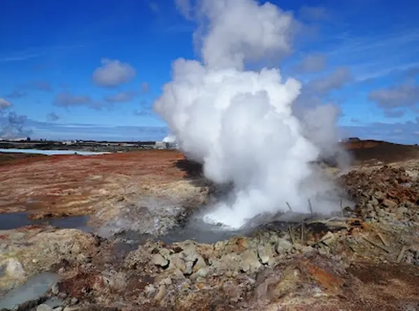 Gunnuhver Hot Springs – active geothermal area with mud pools and steam vents