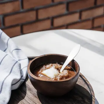 Papeda with Gula Merah