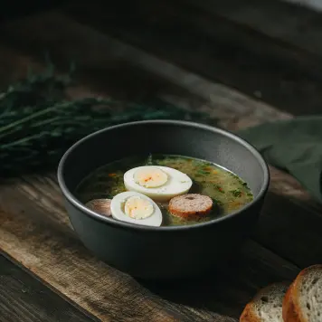 Żurek (sour rye soup)