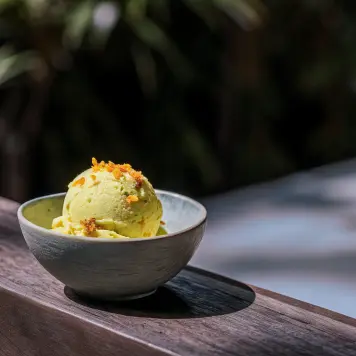 Orange Blossom Honey Ice Cream
