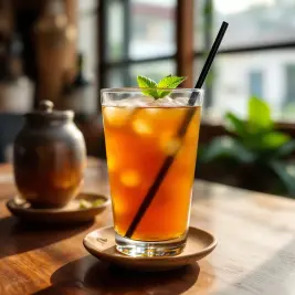 Cha yen (sweet iced tea)