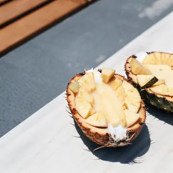 Tropical Fruit Salad with Coconut Cream