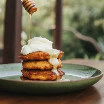 Verashchaka (Draniki with sour cream)