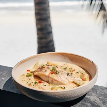 Ginataang isda (fish in coconut milk)