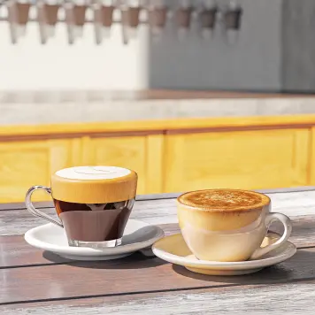 Italian espresso and cappuccino