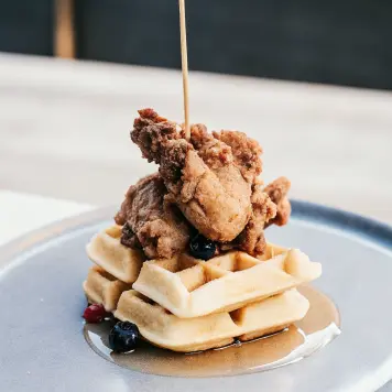 Chicken and waffles