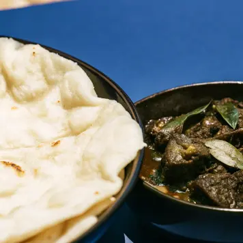 Kerala Porotta with Beef Fry