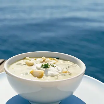 New England clam chowder