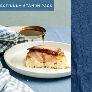 Country ham with red-eye gravy