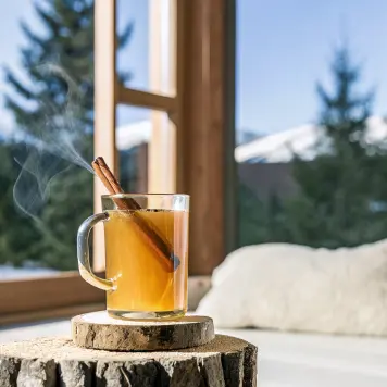 Hot Apple Cider with Canadian Whisky