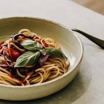 Fileja Pasta with Red Onion Sauce