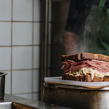 Cleveland-Style Corned Beef Sandwich