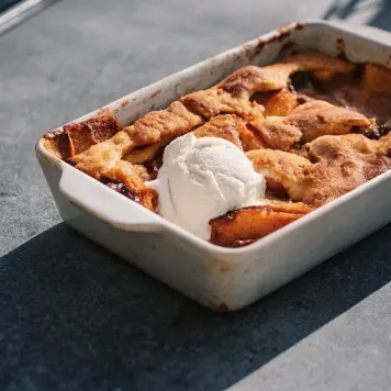 Peach cobbler