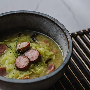 Kapustnica (Sauerkraut Soup)