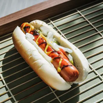 Seattle-style hot dog
