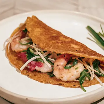 Bánh Khoái (Huế-Style Crispy Pancake)