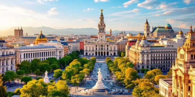 Madrid, Spain - Royal Palace and Gran Via cover photo