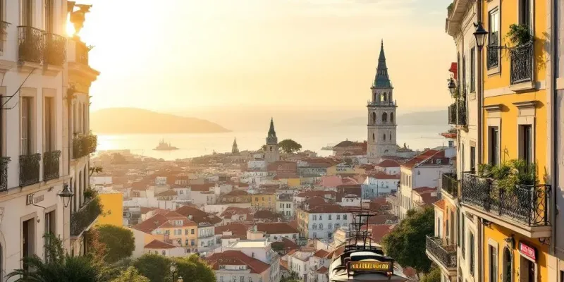 Lisbon, Portugal - colorful Alfama district and tram 28 cover photo